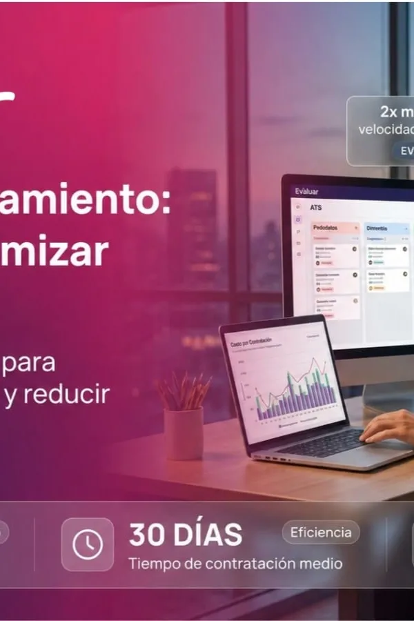 Portada sobre KPIs de reclutamiento con estadísticas verificadas de tiempo, costo y tasa de aceptación de ofertas